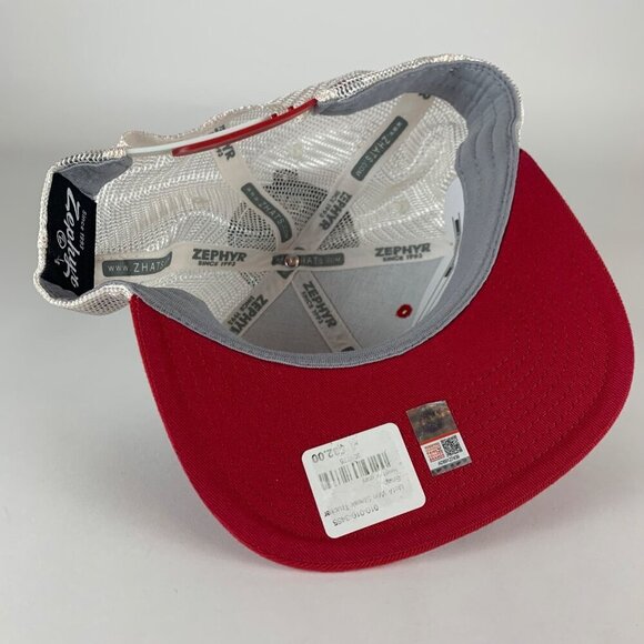Arizona Wildcats NCAA Gray Red Beige Zephyr Snapback Trucker Hat New - Picture 4 of 5